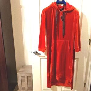 Ashley Stewart Red Long Sleeve Dress